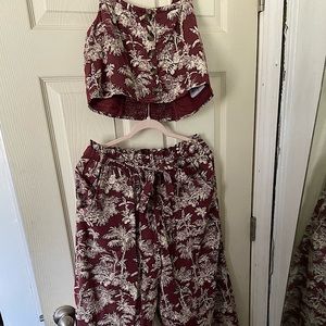 Two Piece Tank and Pant Set